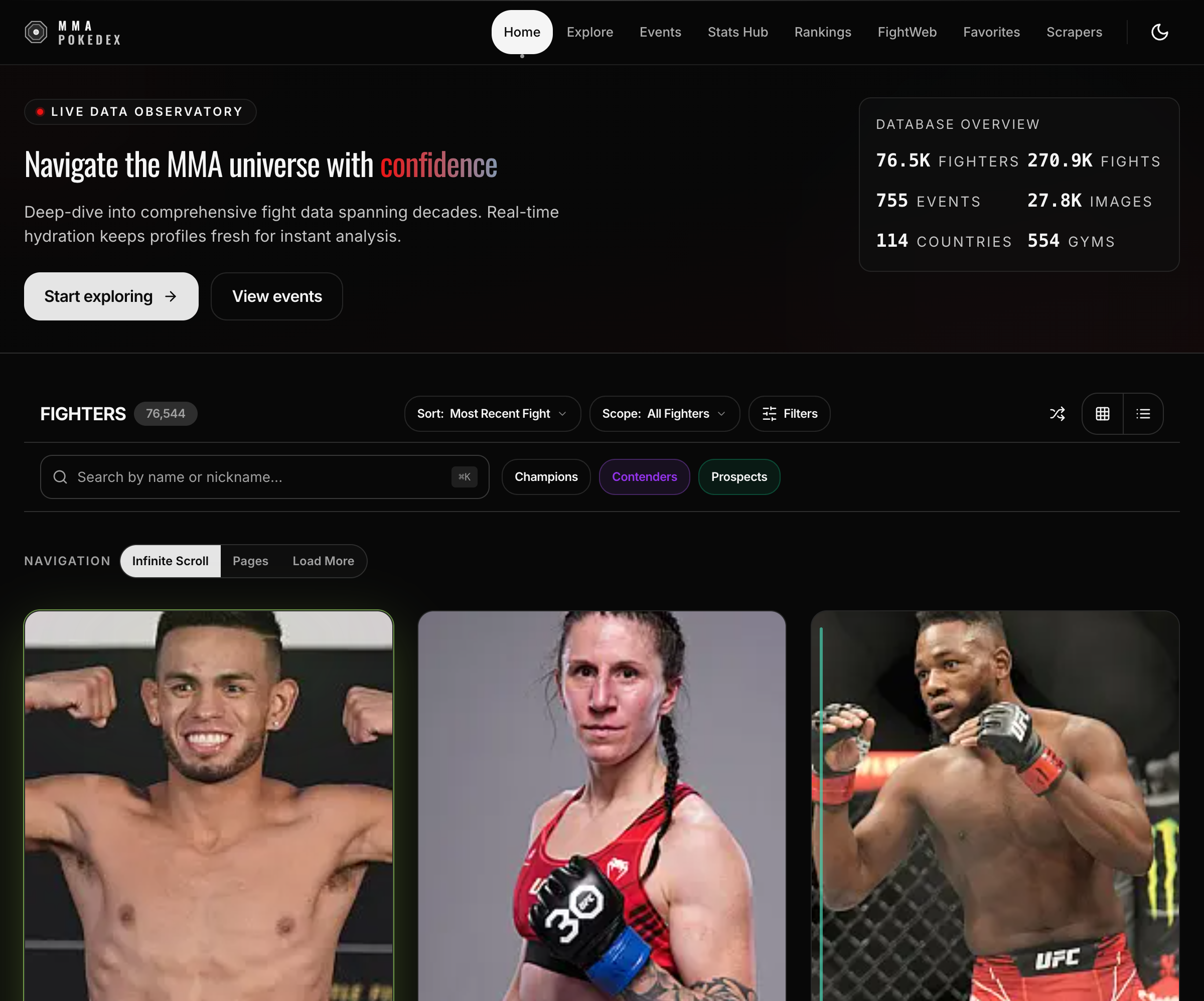 UFC Fighter Pokedex preview
